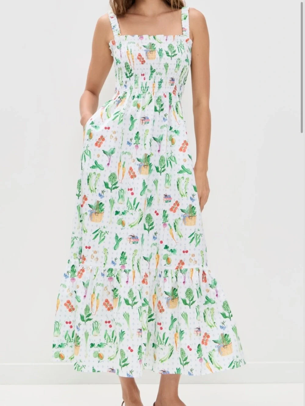 Hill House The Anjuli Nap Dress in Farmer’s Market Multi - Picture 5 of 10